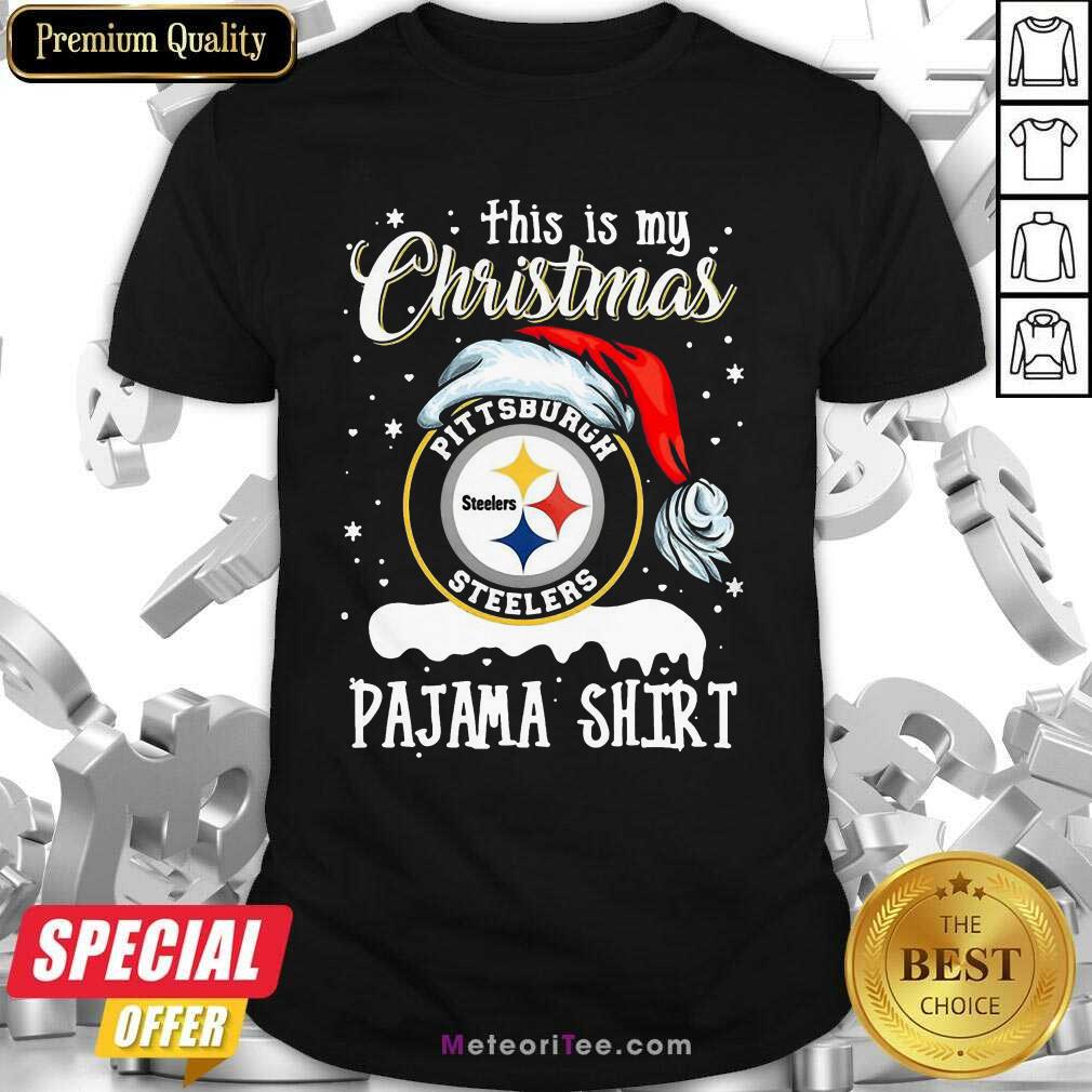 Funny This Is My Christmas Pittsburgh Steelers Pajama Shirt