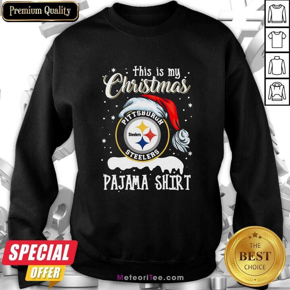 Funny This Is My Christmas Pittsburgh Steelers Pajama Shirt
