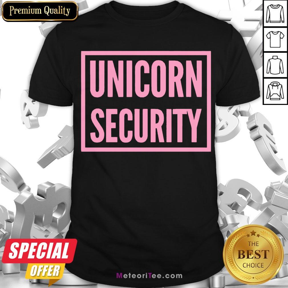 Funny Unicorn Security Halloween Unicorn Parent Shirt