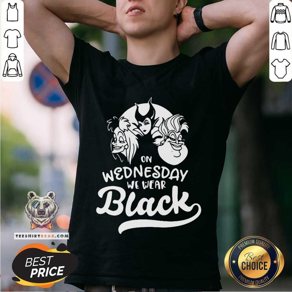 Funny Villains Disney On Wednesday We Wear Black Shirt