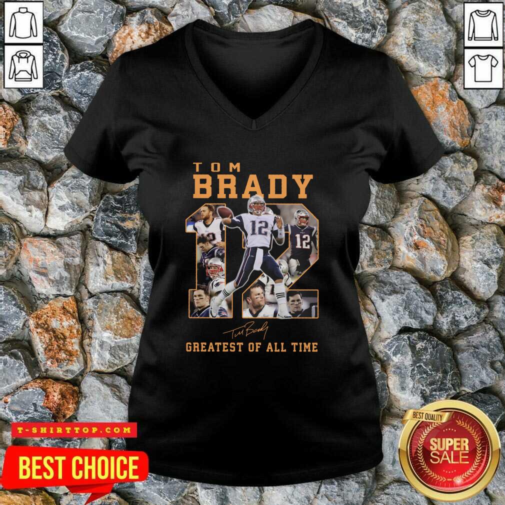 Good 12 Tom Brady Greatest Of All Time Signature Shirt