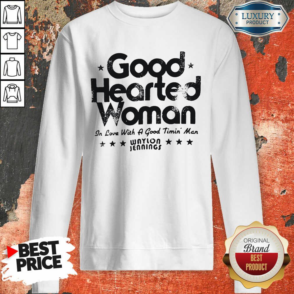 Good Hearted Woman In Love With A Good Timin Man Waylon Jennings Shirt