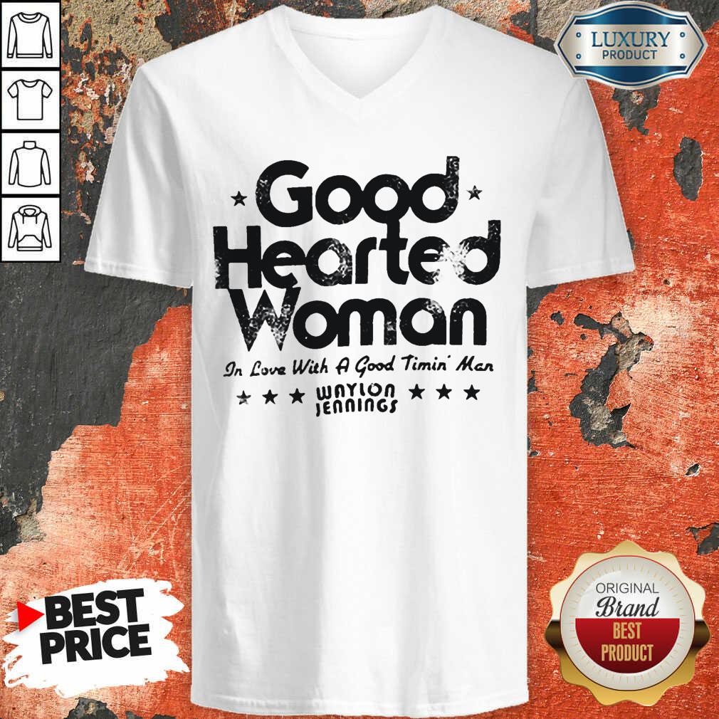 Good Hearted Woman In Love With A Good Timin Man Waylon Jennings Shirt