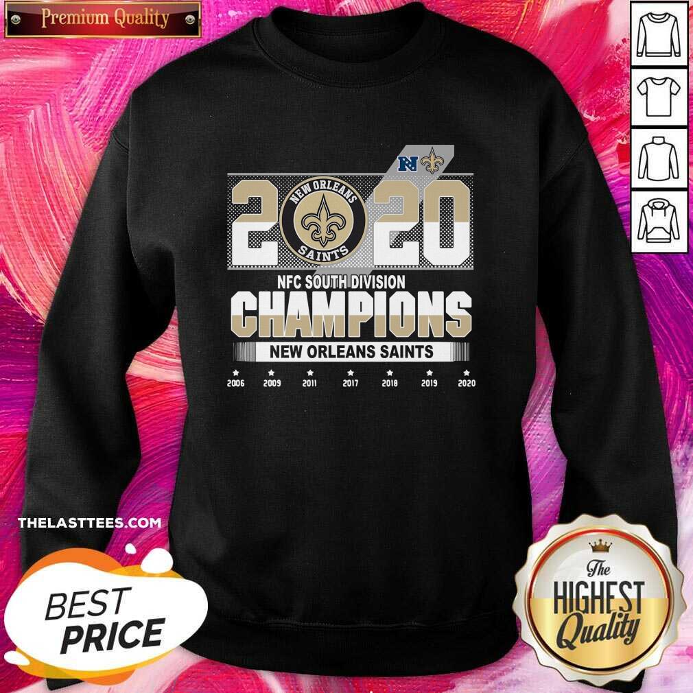 Good New Orleans Saints NFC South Division Champions 2006-2020 Shirt