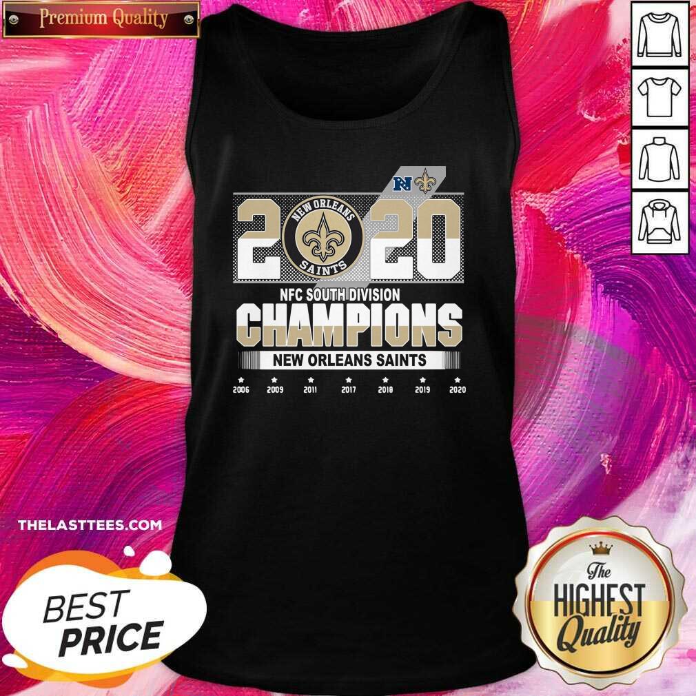 Good New Orleans Saints NFC South Division Champions 2006-2020 Shirt