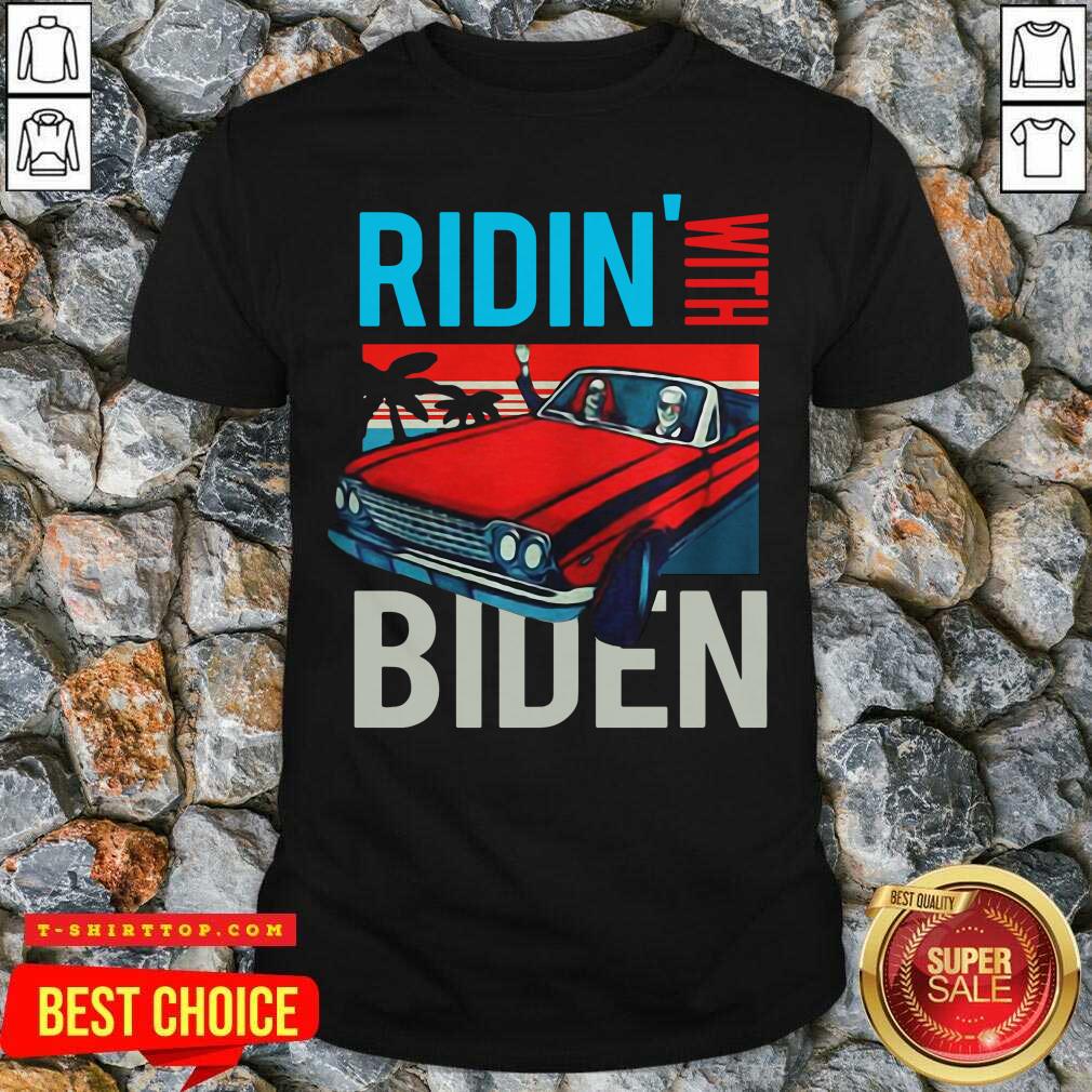 Good Riding With Biden Kamala Harris Joe Biden Vintage Retro Car shirt
