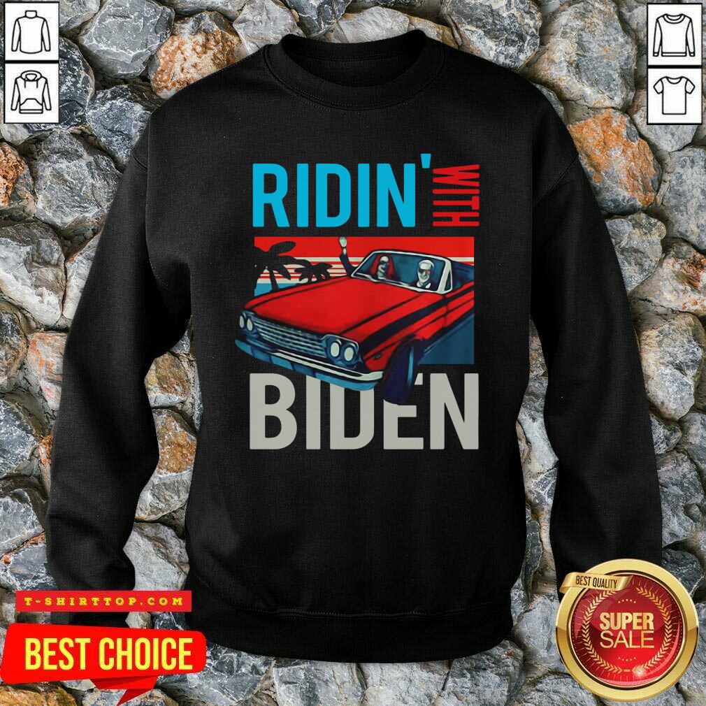 Good Riding With Biden Kamala Harris Joe Biden Vintage Retro Car shirt