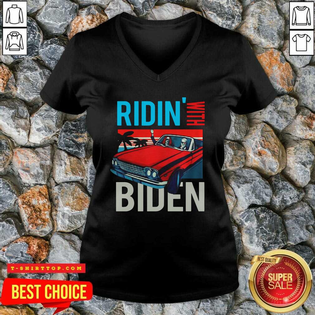 Good Riding With Biden Kamala Harris Joe Biden Vintage Retro Car shirt