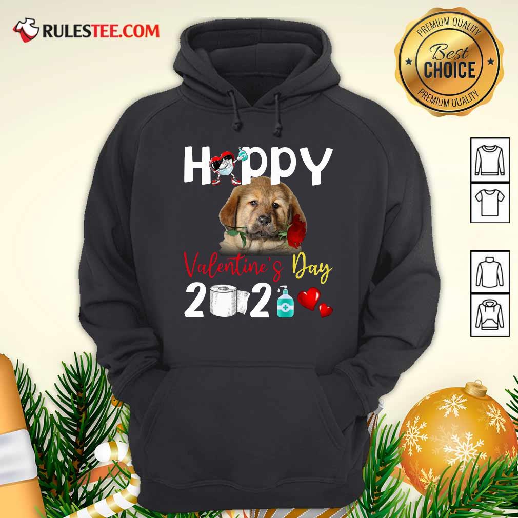 Good Tibetan Mastiff Happy Valentines Day With Toilet Paper 2021 Shirt