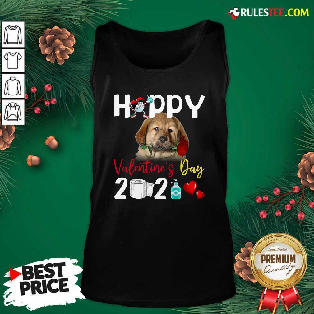 Good Tibetan Mastiff Happy Valentines Day With Toilet Paper 2021 Shirt