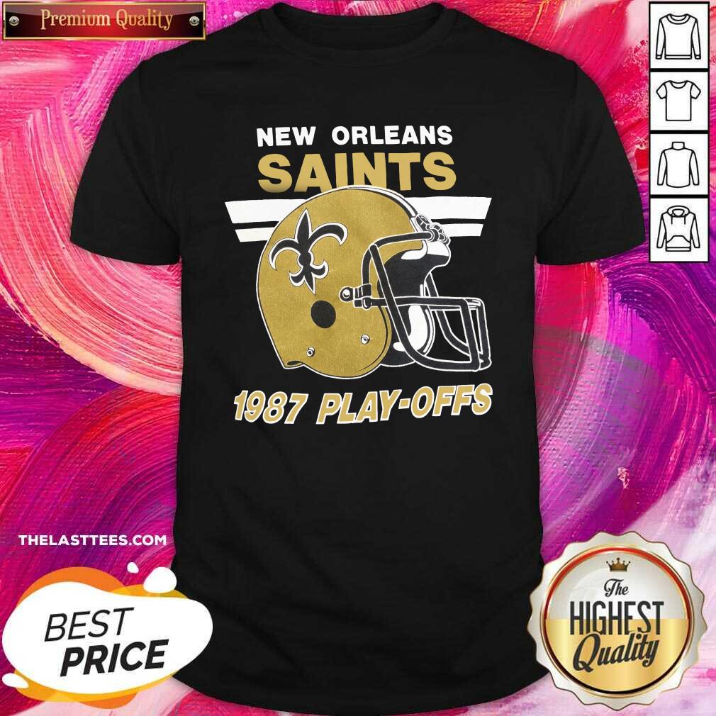 Great Helmet New Orleans Saints 1987 Play Offs Shirt