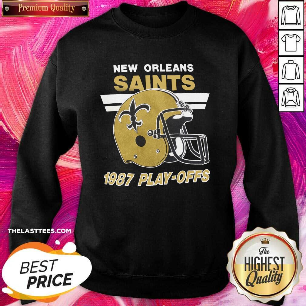 Great Helmet New Orleans Saints 1987 Play Offs Shirt