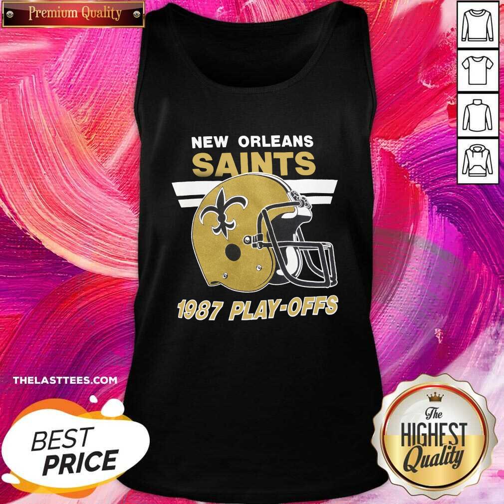 Great Helmet New Orleans Saints 1987 Play Offs Shirt