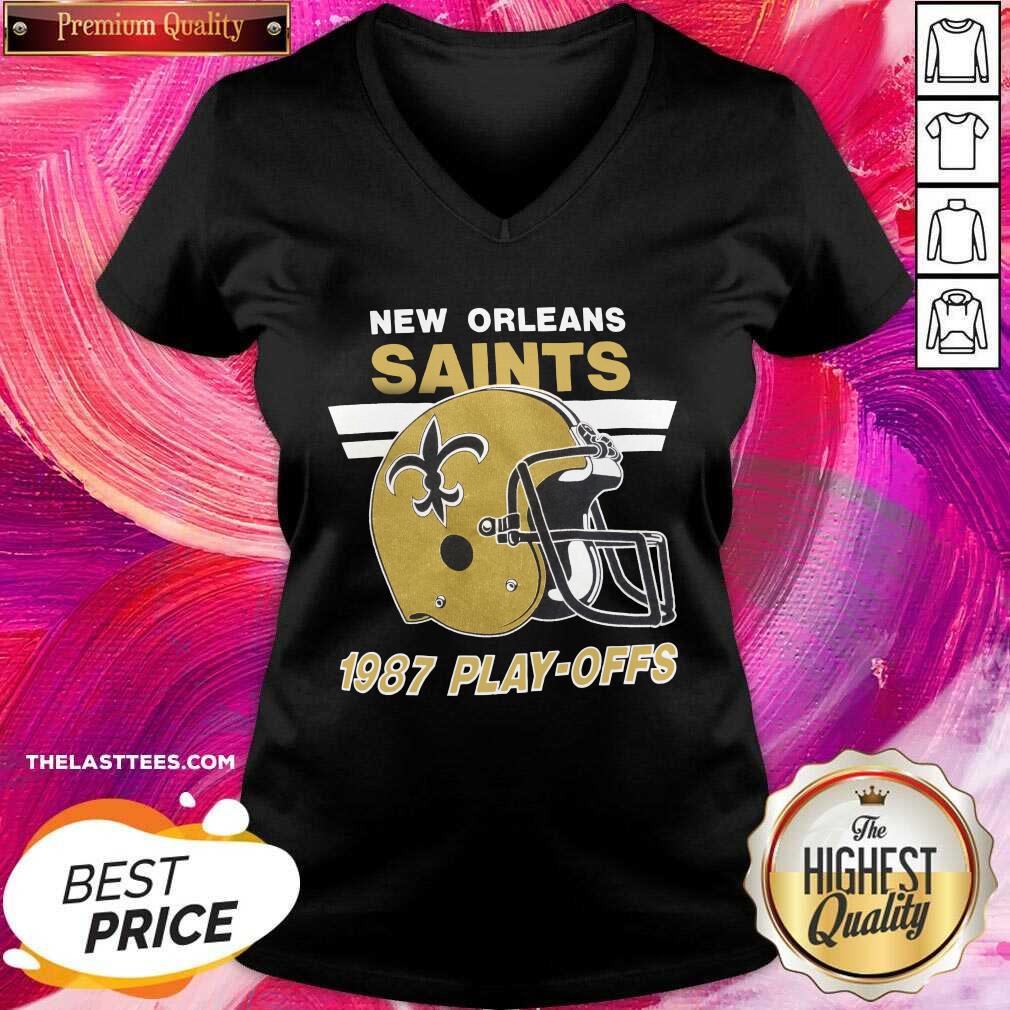 Great Helmet New Orleans Saints 1987 Play Offs Shirt