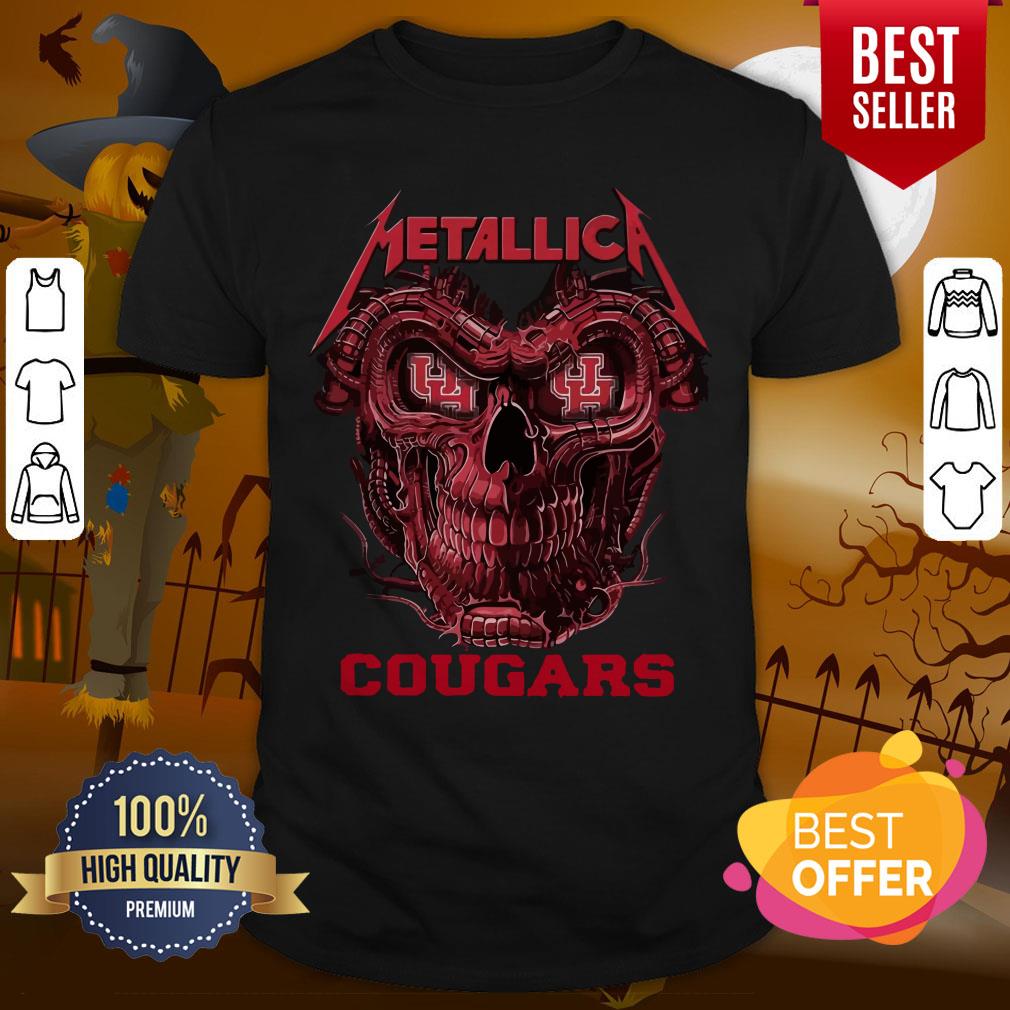 Great Skull Metallica Houston Cougars Shirt