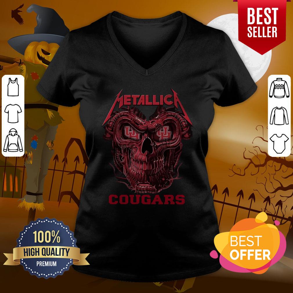 Great Skull Metallica Houston Cougars Shirt