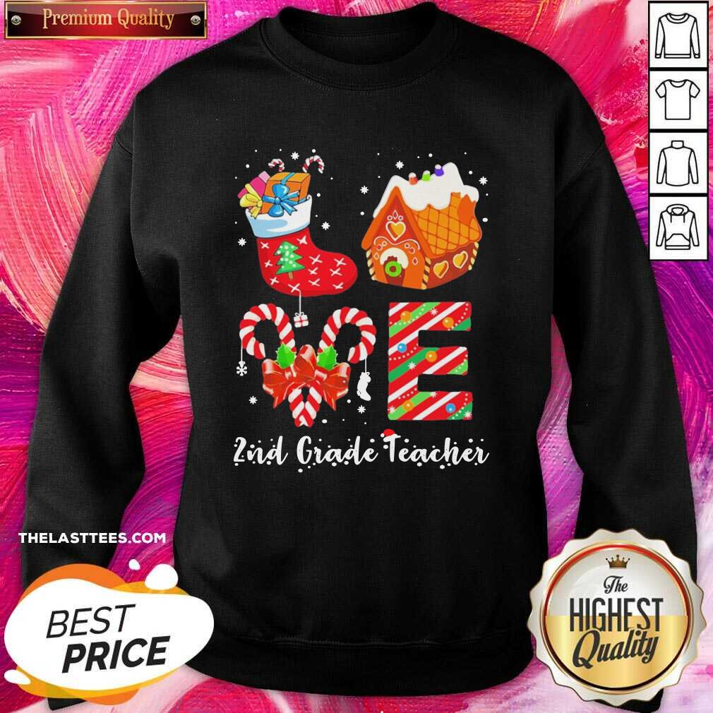 Great Socks House 2nd Grade Teacher Merry Christmas Shirt