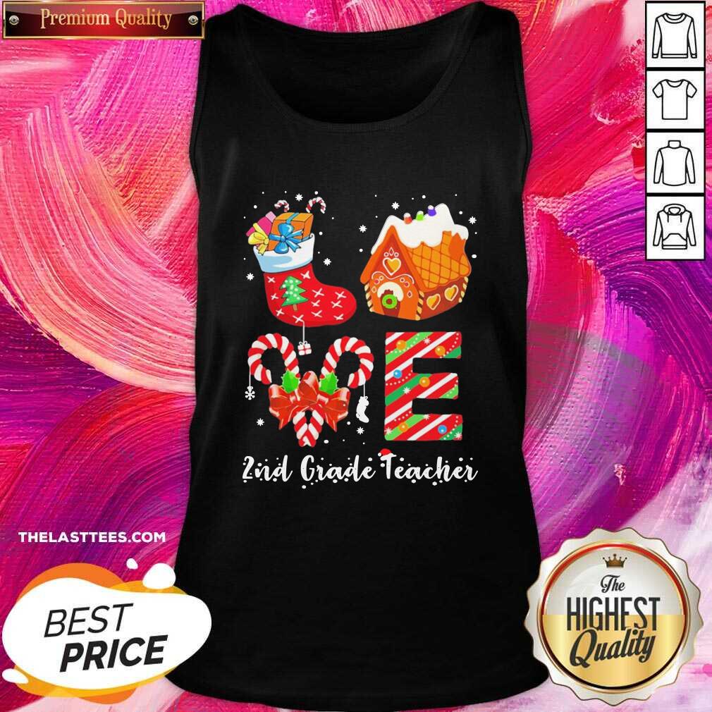 Great Socks House 2nd Grade Teacher Merry Christmas Shirt