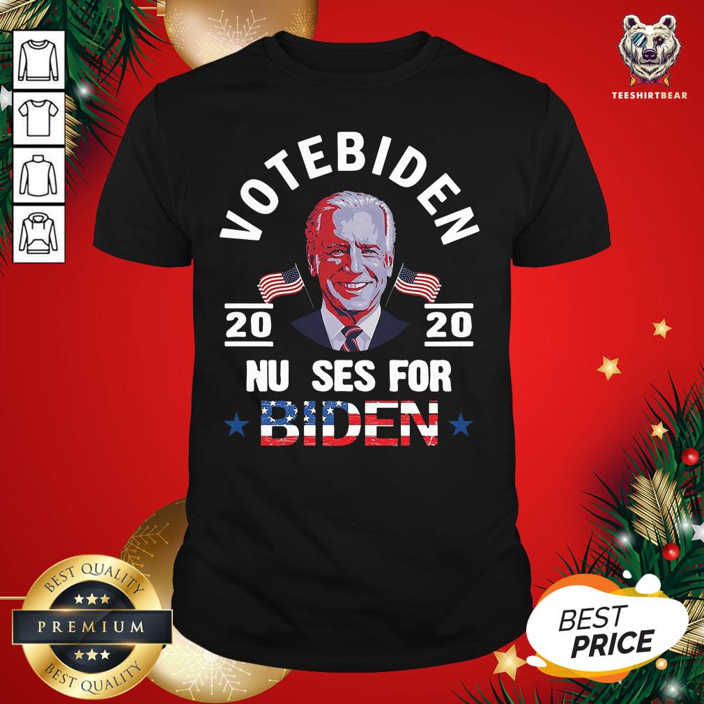 Great Vote Biden 2020 Nu Ses For Biden American Flag Shirt