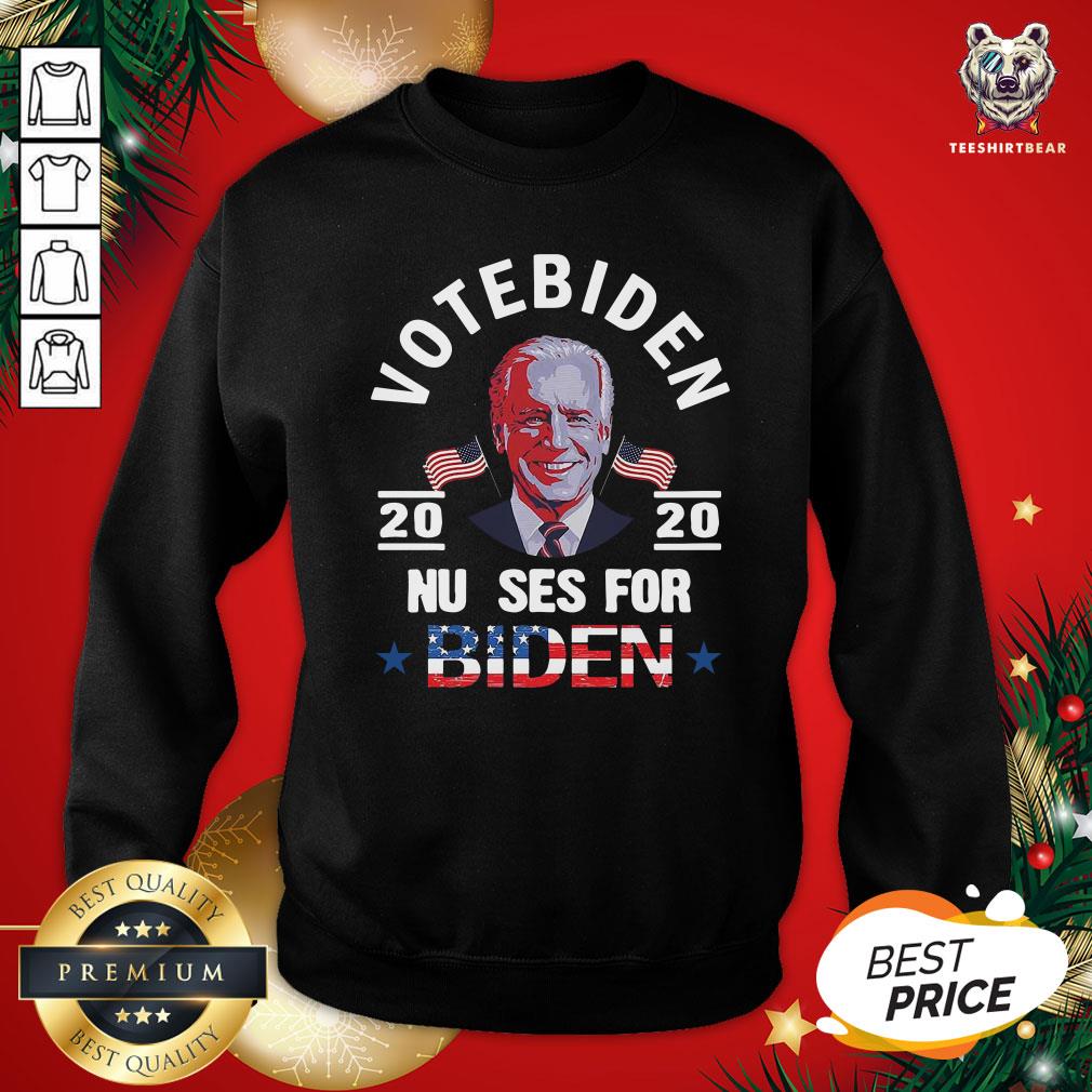 Great Vote Biden 2020 Nu Ses For Biden American Flag Shirt