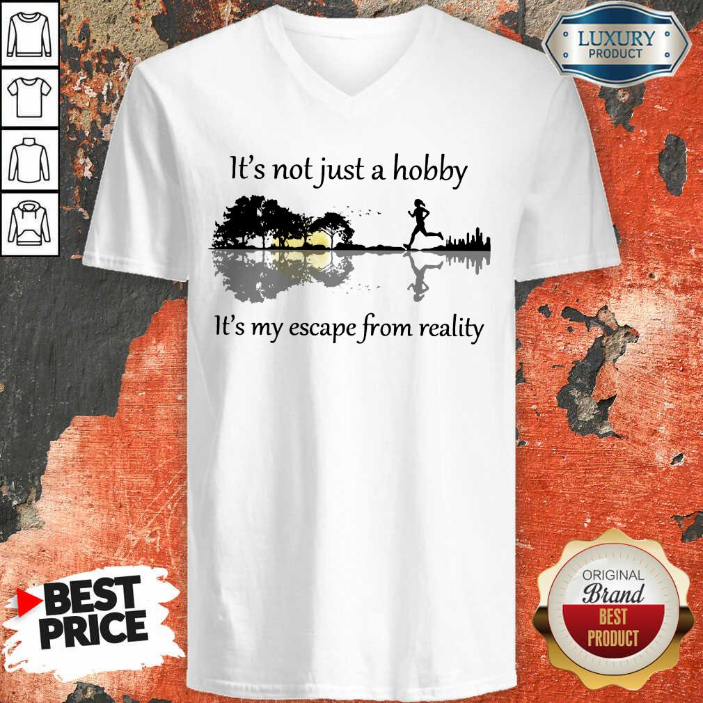 Guitar Lake Jogging It's Not Just A Hobby Its My Eacape From Reality Shirt