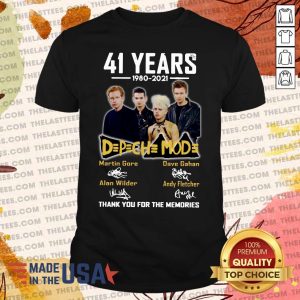 Nice 41 Years 1980 2021 DPCH MOD Thank You For The Memories Signatures Shirt
