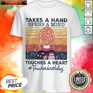 Teacher Takes A Hand Opens A Mind Touches Classic T-Shirt