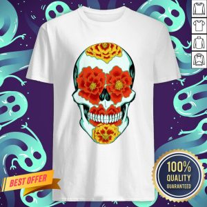 Calavera De La Calendula Flower Day Of The Dead Shirt