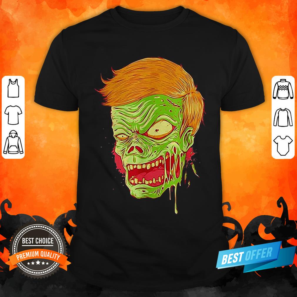 Halloween Angry Zombie Face Shirt