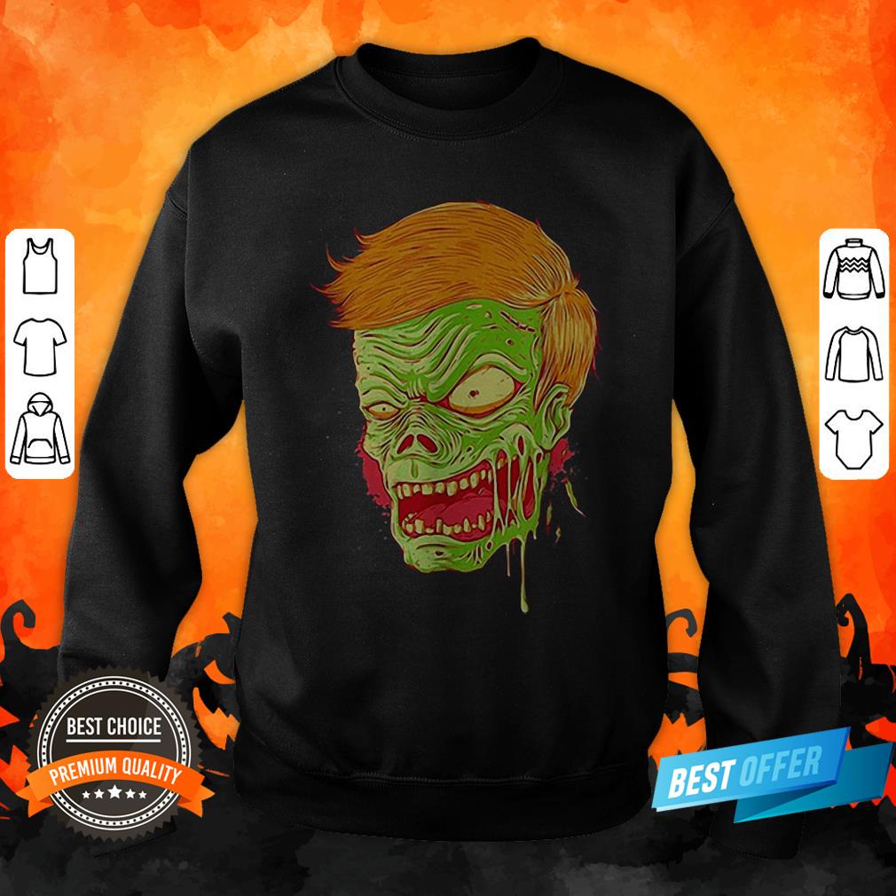 Halloween Angry Zombie Face Shirt