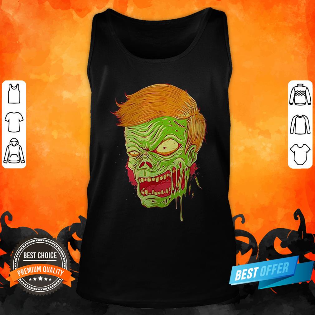 Halloween Angry Zombie Face Shirt