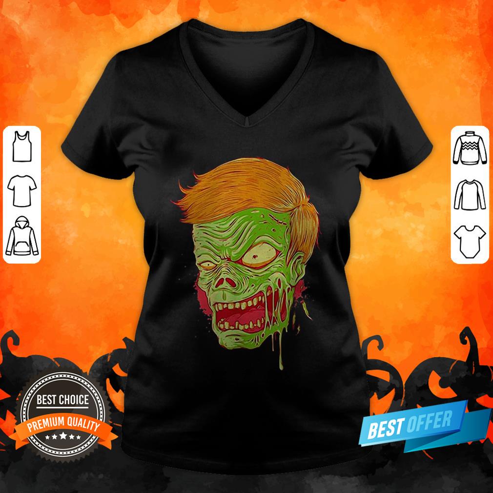 Halloween Angry Zombie Face Shirt