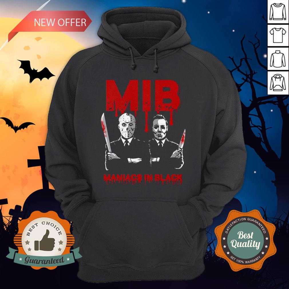 Halloween Jason Voorhees And Freddy Krueger Mib Maniacs In Black Shirt