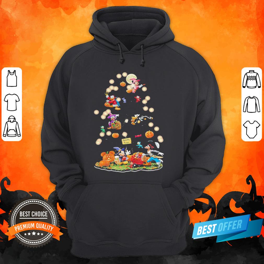 Halloween Tree Mickey Mouse Cartoon Characters Shirt