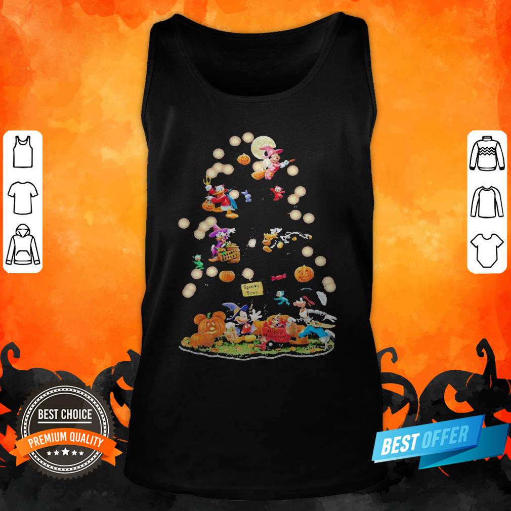 Halloween Tree Mickey Mouse Cartoon Characters Shirt