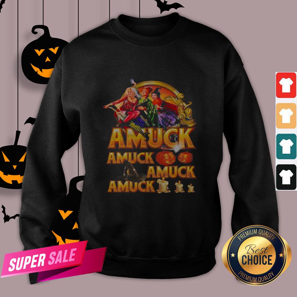 Halloween Witch Amuck Pumpkin Shirt