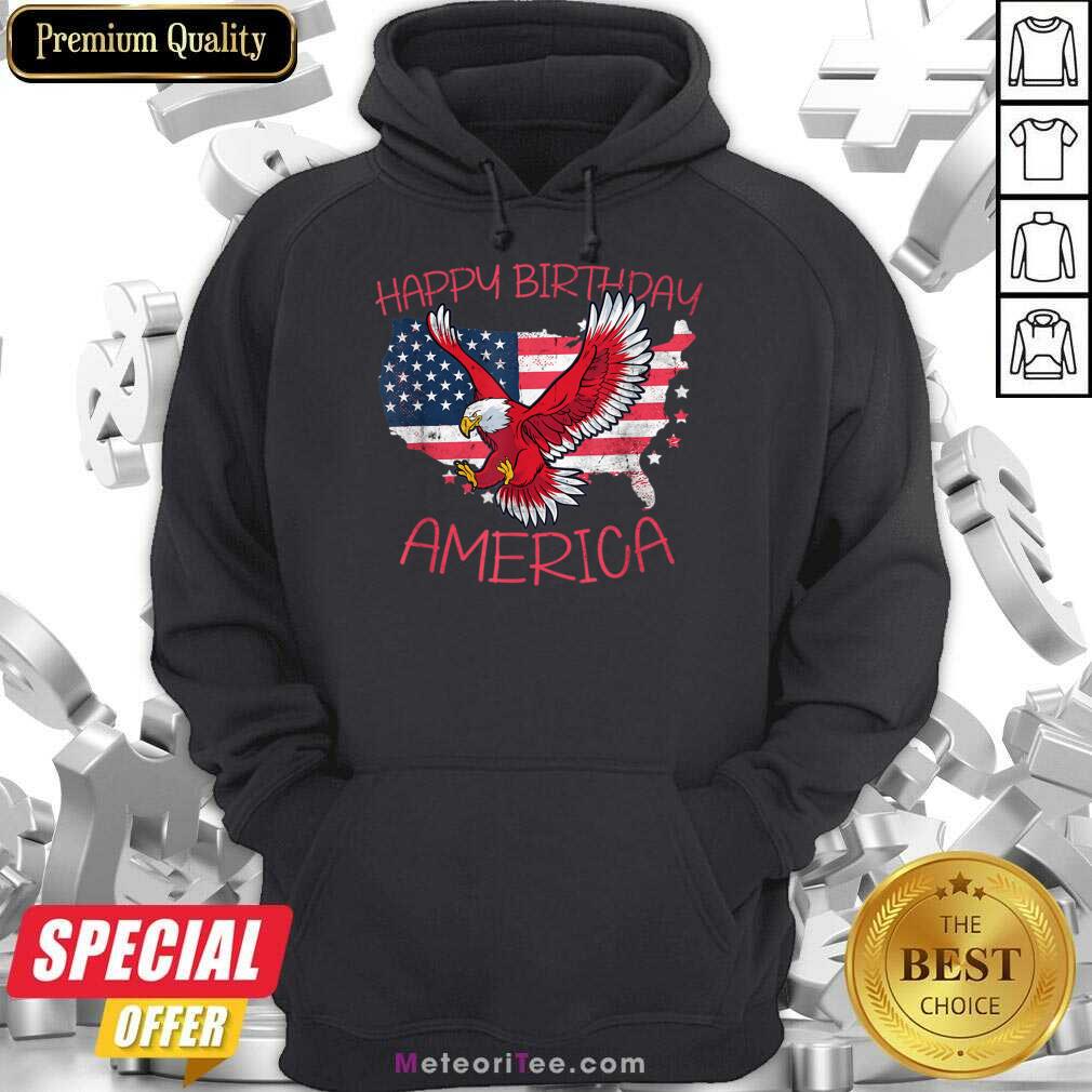 Happy Birthday American Flag Eagle Shirt
