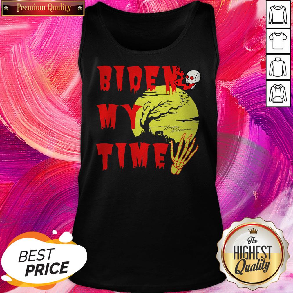 Happy Halloween Biden Skull My Time Shirt