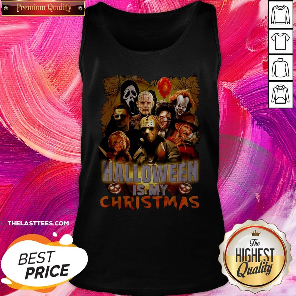 Happy Horror Characters Halloween Is My Christmas Shirt