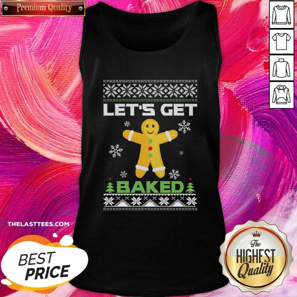 Happy Let’s Get Baked Cannabis Ugly Christmas Shirt