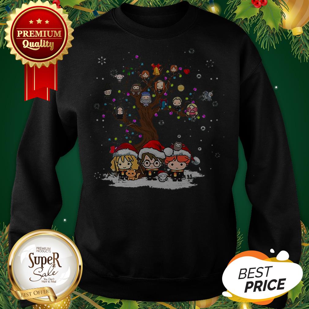 Harry Potter Characters Tree Of Life Snowflakes Christmas Shirt