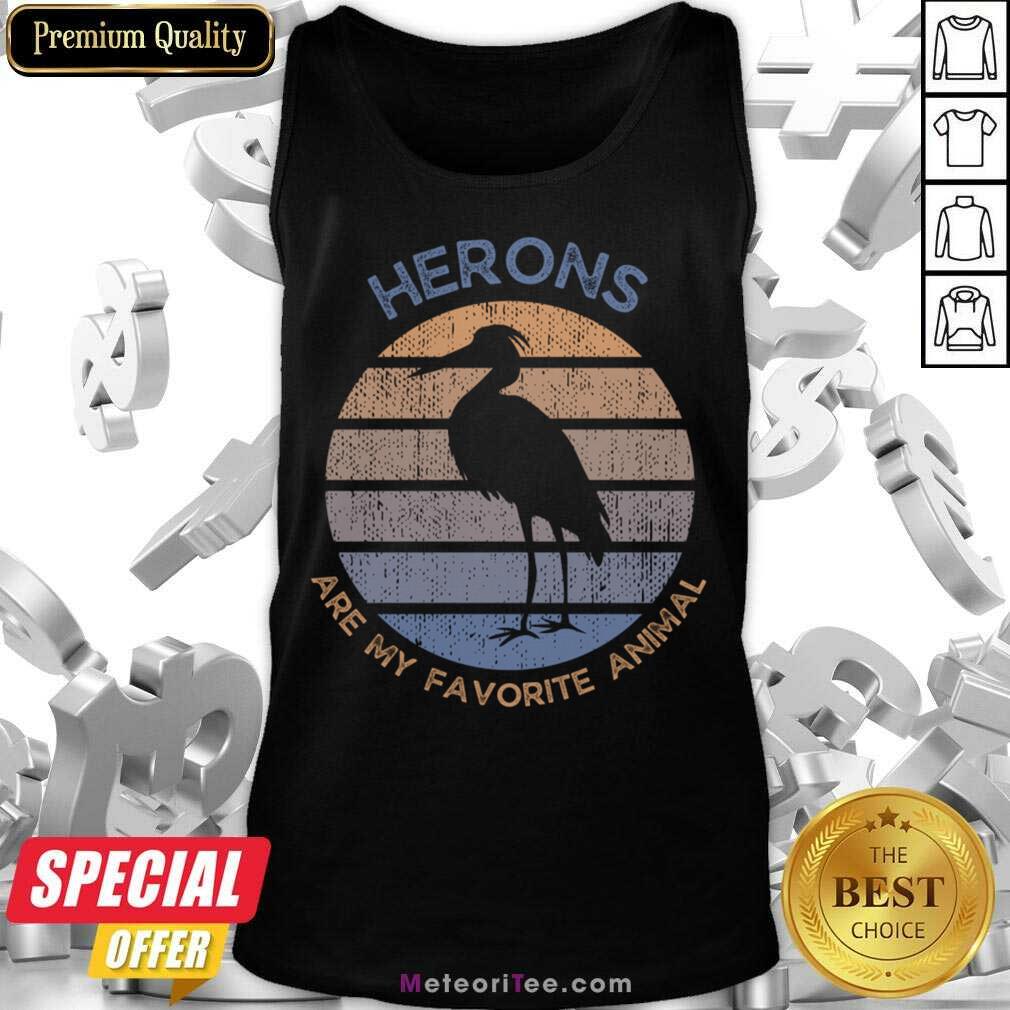 Herons Are My Favorite Animal Vintage Shirt