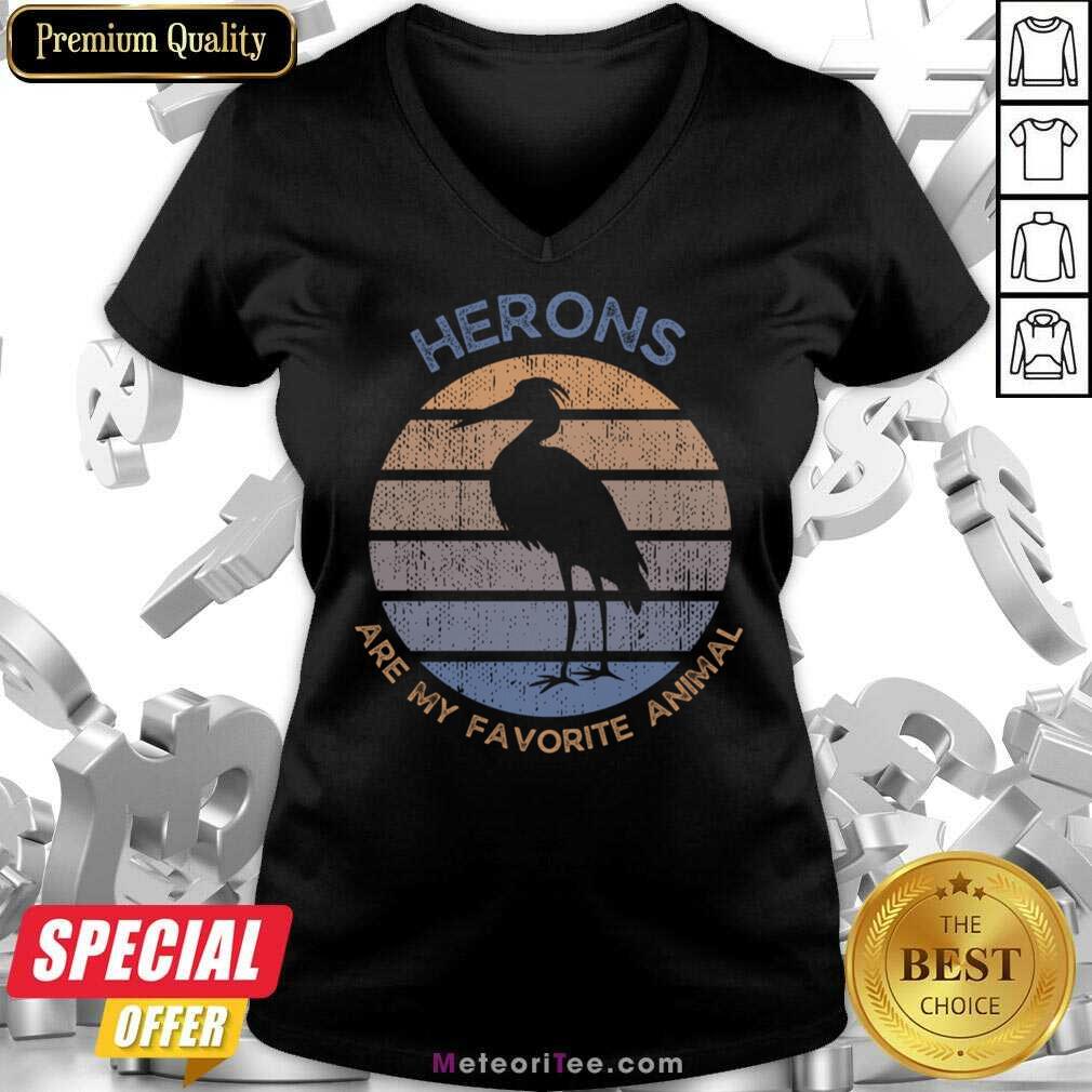 Herons Are My Favorite Animal Vintage Shirt