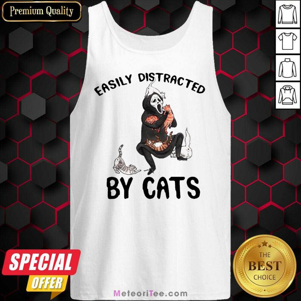 Hot Easily Distracted By Cats Shirt