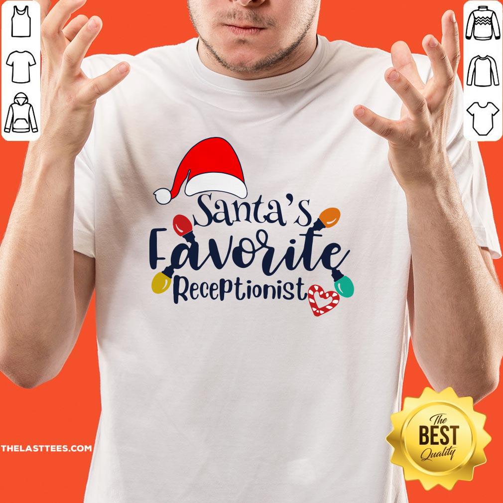 Hot Santa’s Favorite Receptionist Christmas Shirt