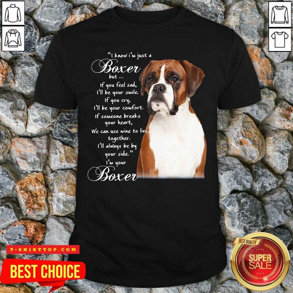 I Know I’m Just A Bull Boxer But If You Feel Sad Shirt