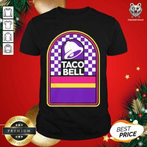 Original Taco Bell Merch Taco Bell Logo Checkered Shirt