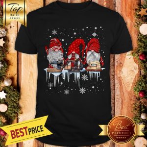 Official Gnome Sewing Machine Christmas Shirt