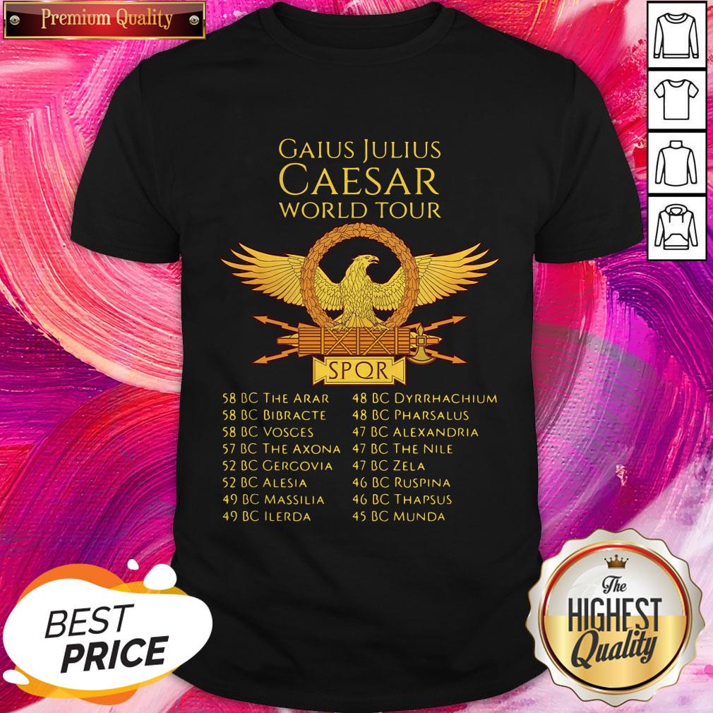 Important Gaius Julius Caesar World Tour SPQR Shirt