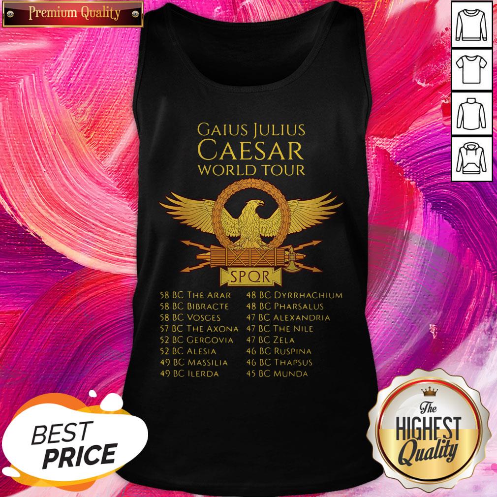 Important Gaius Julius Caesar World Tour SPQR Shirt